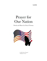 Prayer For Our Nation SATB choral sheet music cover